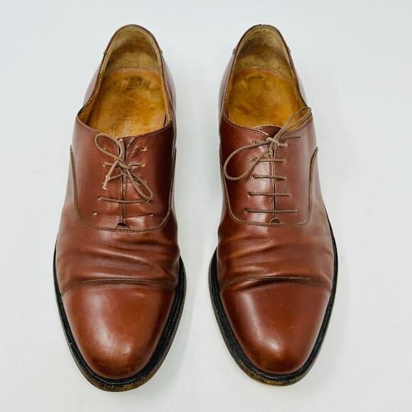 Salvatore Ferragamo Oxford Cap Toe Italian Leather Shoes - Picture 11 of 15